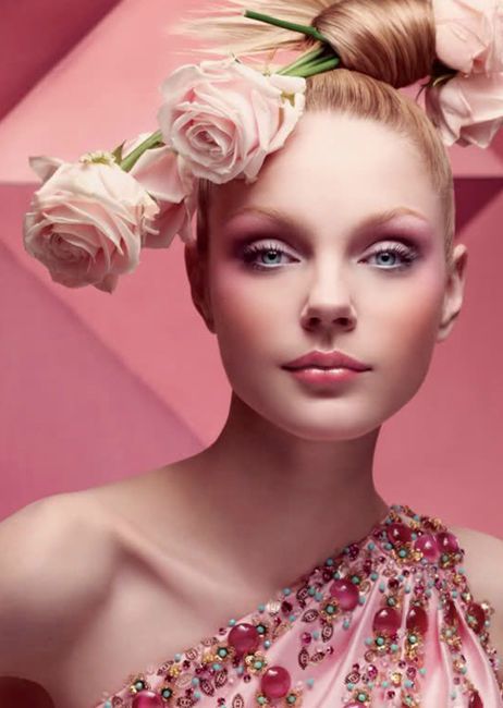 Wedding - Makeup to give the realistic look using pink color.