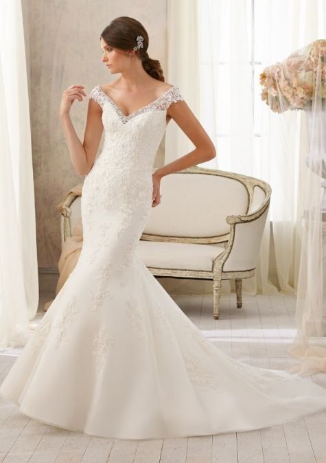 Wedding - New Beautiful Sexy V-neck Wedding Dress Bridal Gown Custom Size