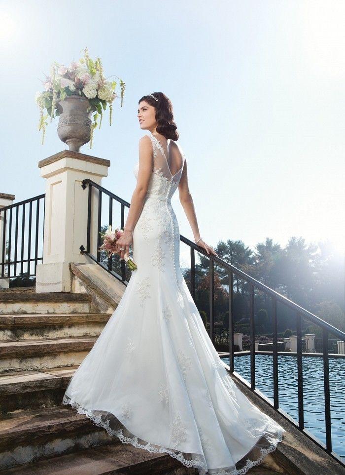 زفاف - 2014 نمط جديد أبيض / العاج فستان الزفاف ثوب الزفاف الحجم 2-4-6-8-10-12-14-16