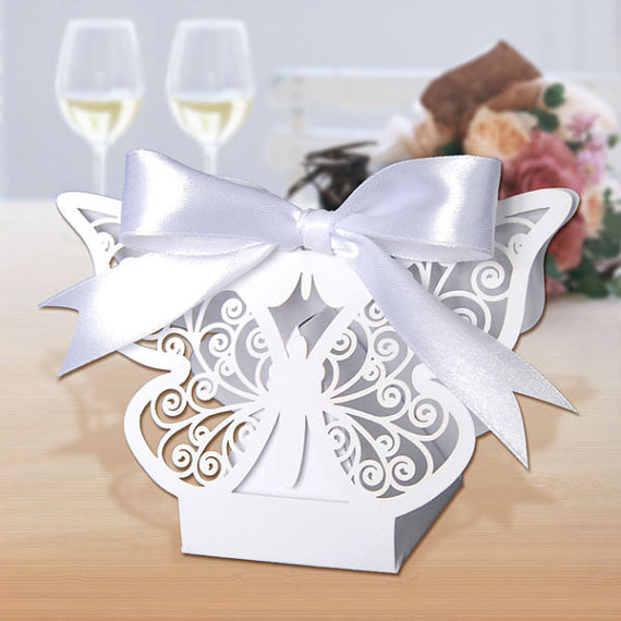 Mariage - Wedding Favor Box Butterfly ( Set Of 100) - New