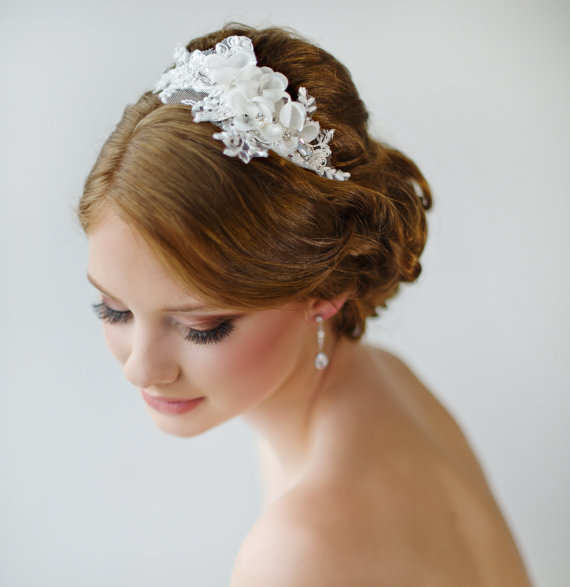 Hochzeit - Bridal Headband -  Floral Headband