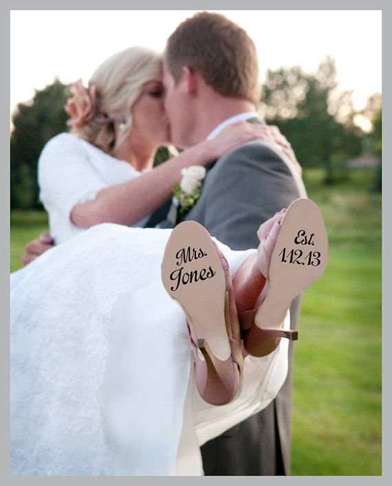 Hochzeit - Wedding Shoe Decal - New