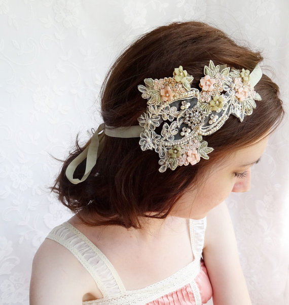 زفاف - lace wedding hair accessory