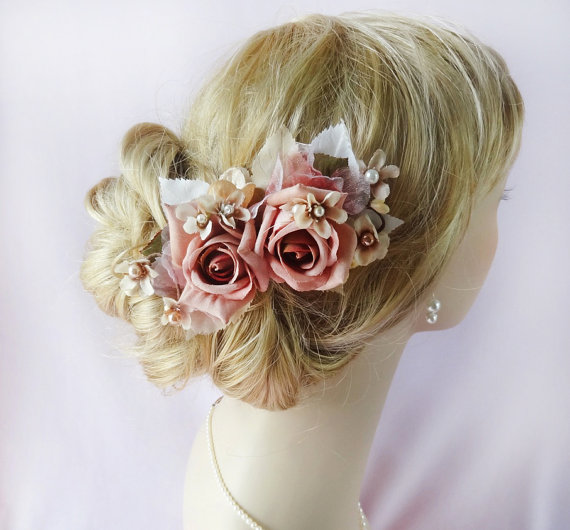 Hochzeit - Wedding flower headpiece