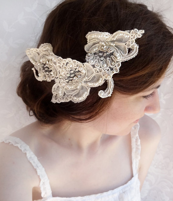 Wedding - rhinestone embellished hairpiece