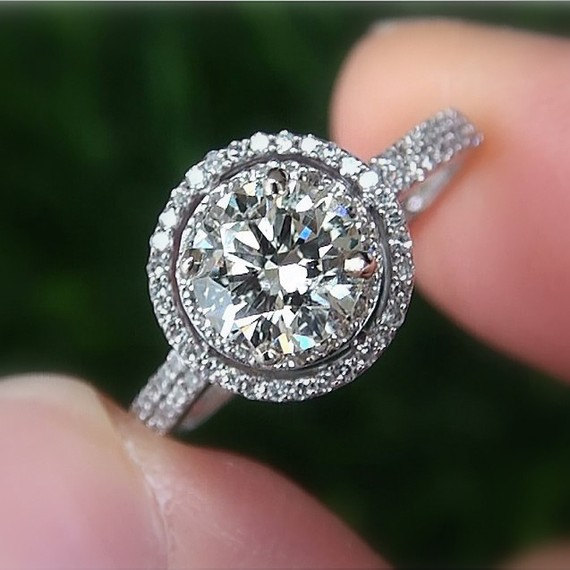 Свадьба - Diamond Engagement Ring Semi mount setting