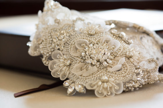 Mariage - offwhite wedding dress belt