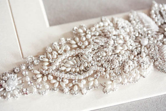Mariage - Pearls Bridal Sash