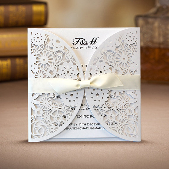 Mariage - Floral Wedding Invitation Cards