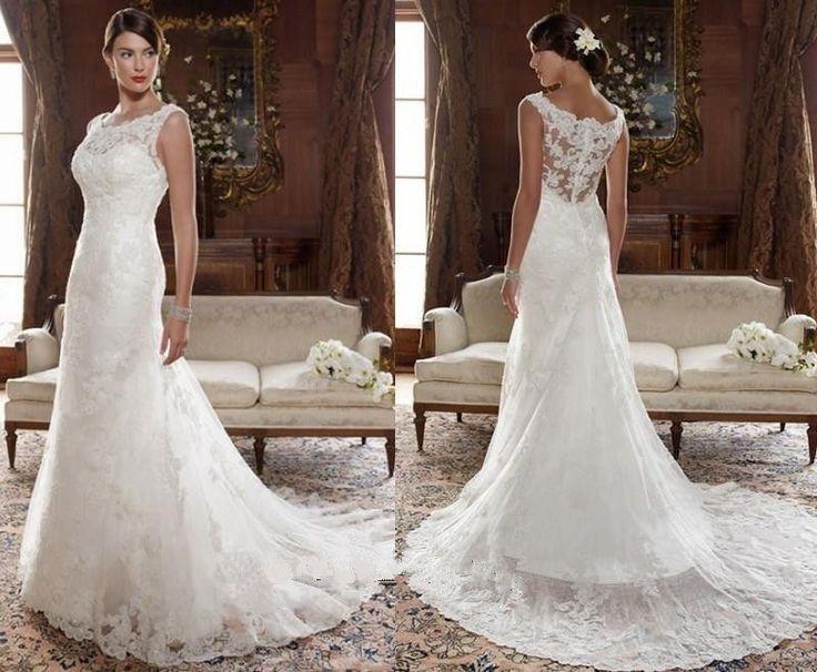 Свадьба - New White/ivory Lace Wedding Dress Bridal Gown Custom Size6-8-10-12-14-16