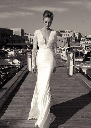 Свадьба - New Arrival Lace Wedding Dress Bridal Gowns Custom Size 4 6 8 10 12 14 16 18 20