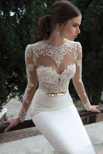 Mariage - New Sexy Backless Lace Applique Mermaid Bridal Wedding Dress Bridesmaids Dress