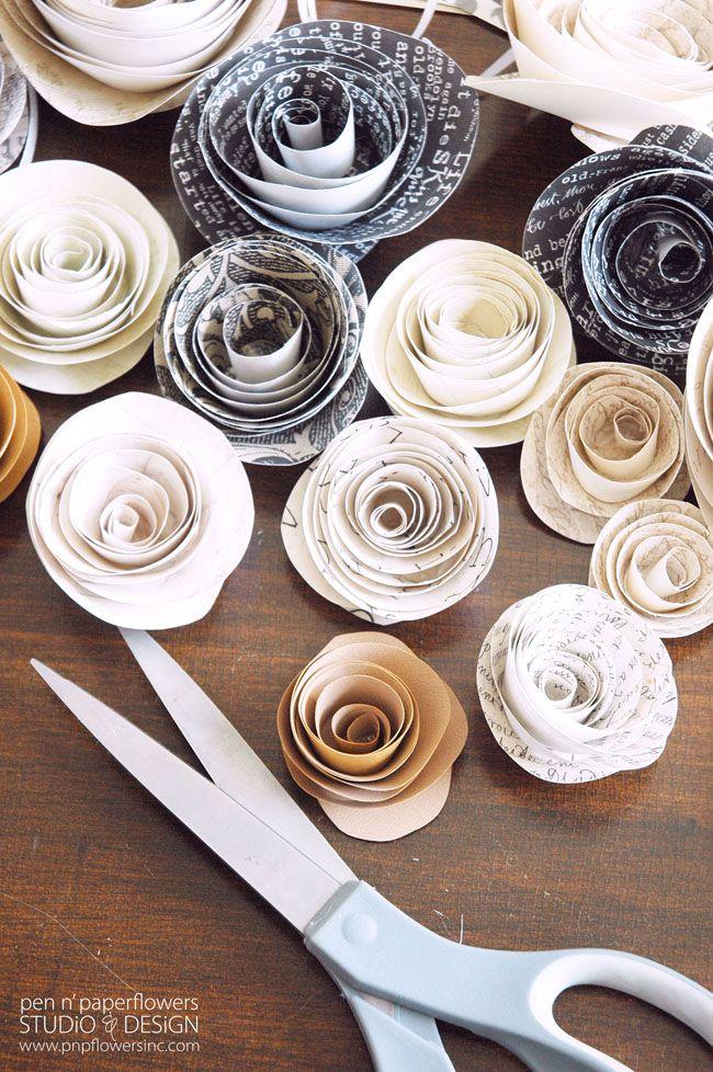 Свадьба - Easy DIY Paper Flowers