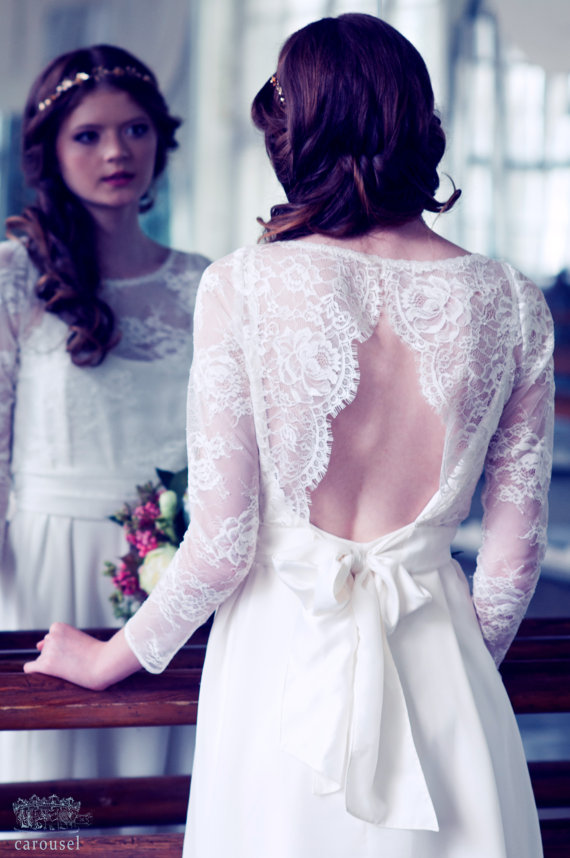Свадьба - Lace wedding top separate // Amelie - New