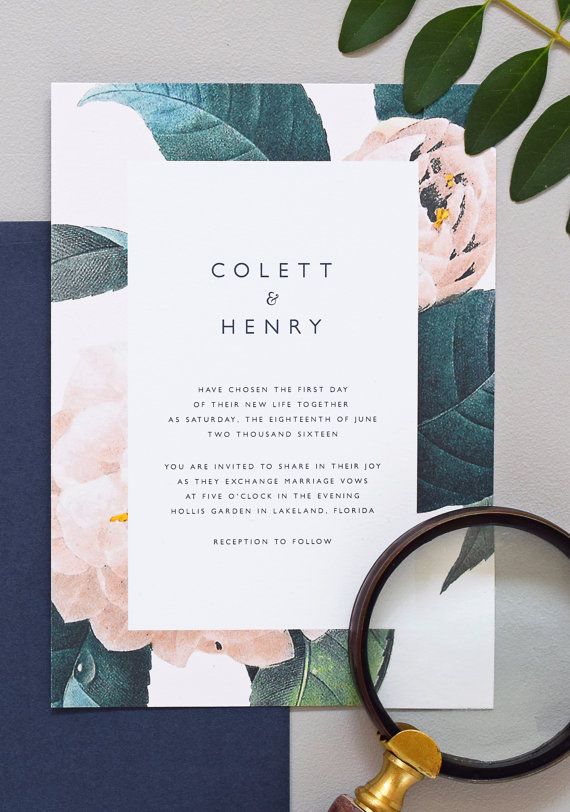 Hochzeit - How To Choose The Navy Wedding Invitations For Your Wedding