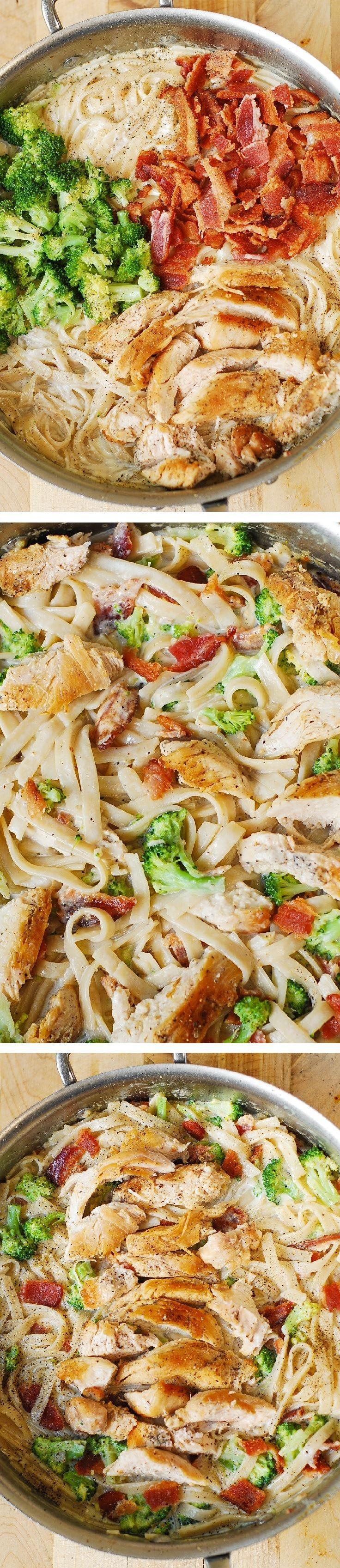 Mariage - Creamy Broccoli, Chicken, And Bacon Pasta