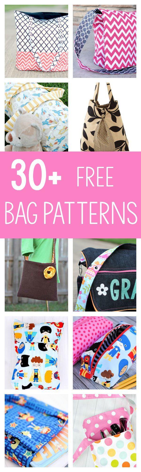 Hochzeit - 30  Free Bag Patterns To Sew