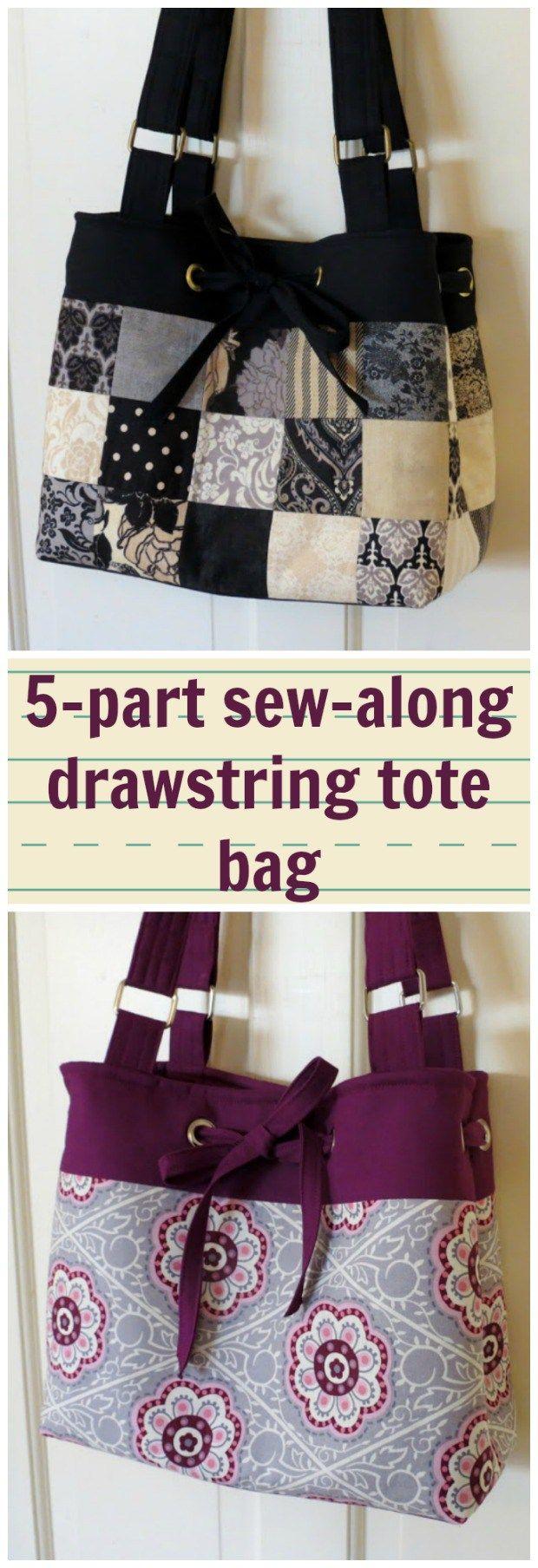 زفاف - Drawstring Purse – Free Sew-along