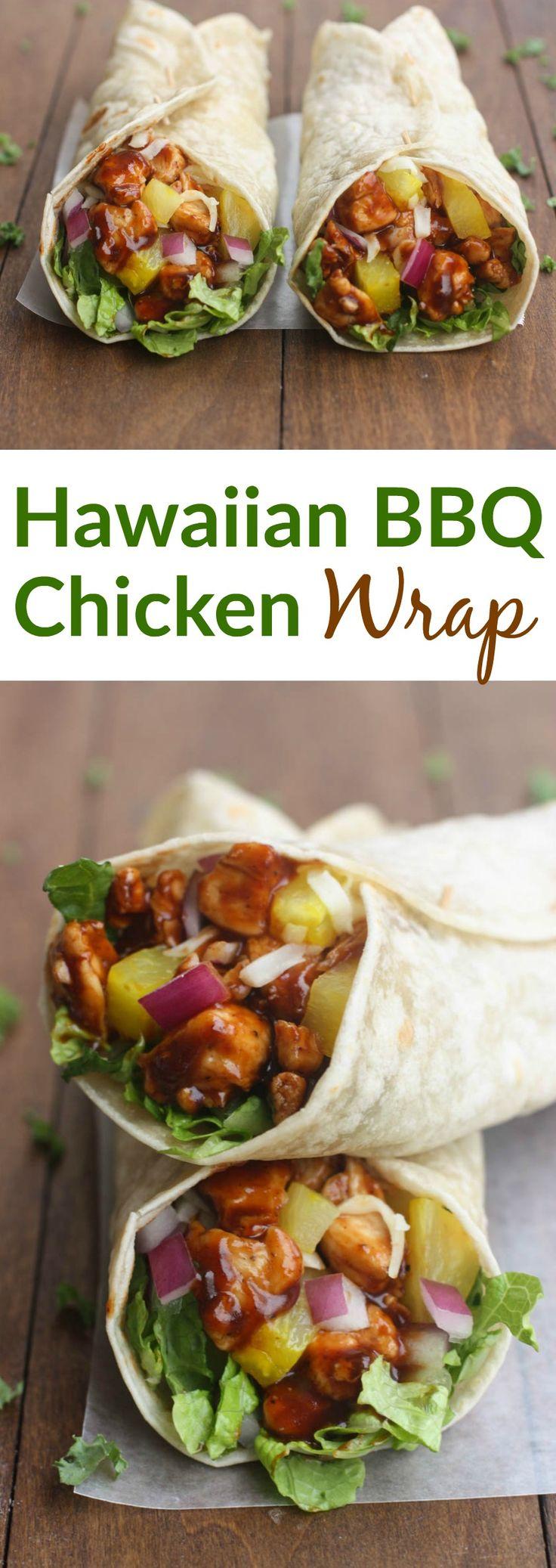 زفاف - Hawaiian BBQ Chicken Wraps
