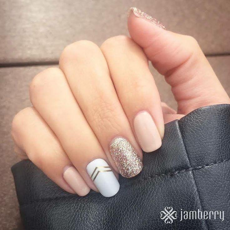 Hochzeit - Lori Decter Wright On Instagram: “How Pretty Is This Mani Featuring Two Gorgeous TrūShine Gel Enamel Colors, 'Latte' And 'Party Dress' Paired With One Of Our New Nail Wraps…”