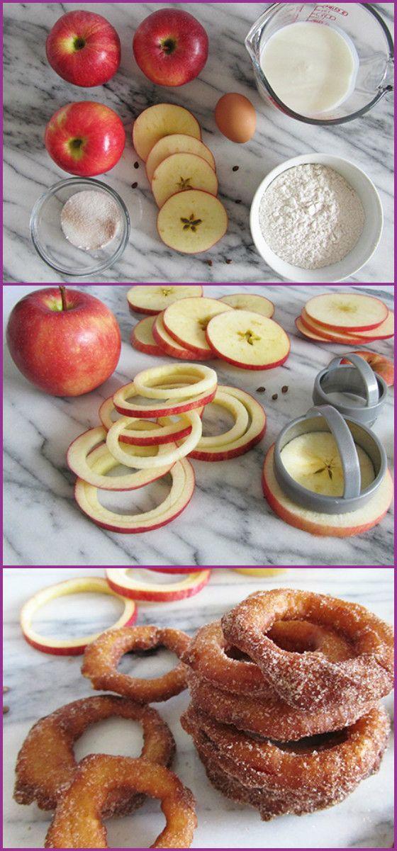 زفاف - Fried Cinnamon Apple Ring Recipe