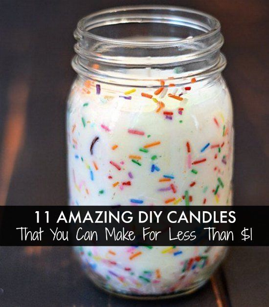 Mariage - 11 Simply Amazing DIY Candles You Can Make For Less Than $1!