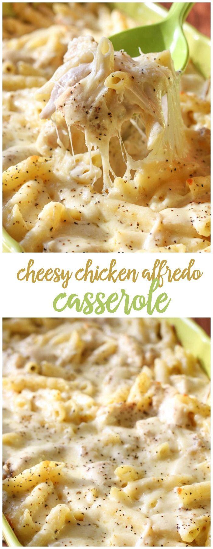 زفاف - Cheesy Chicken Alfredo Casserole