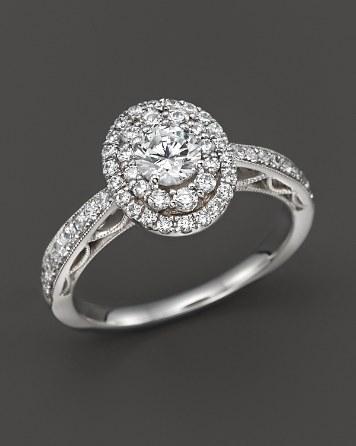 زفاف - Bloomingdale&#039;s Diamond Engagement Ring in 14K White Gold, 1.0 ct. t.w.