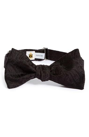 زفاف - Robert Talbott Paisley Silk Bow Tie 