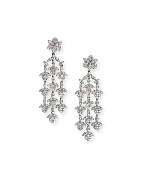 زفاف - Three-Strand Diamond Earring