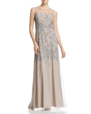 Mariage - Adrianna Papell Sleeveless Beaded Gown