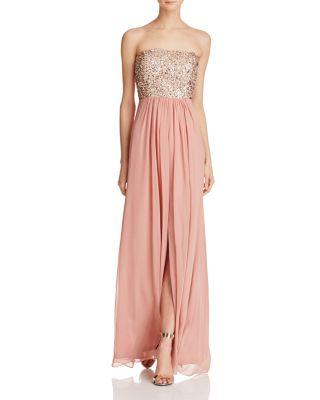 Mariage - Aidan Aidan Sequin-Bodice Strapless Gown - 100% Exclusive
