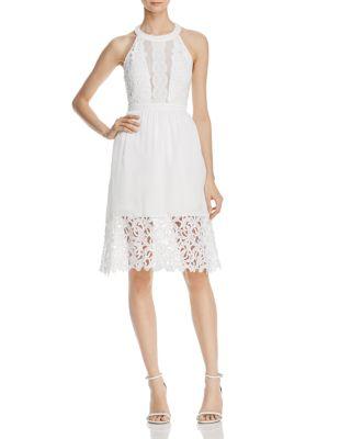 Wedding - AQUA Lace-Detail Dress - 100% Exclusive