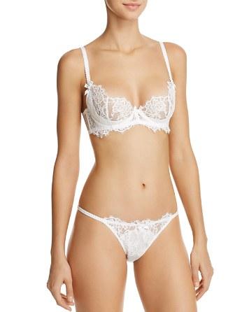 Wedding - L&#039;Agent by Agent Provocateur Amalea Padded Plunge Bra & Tanga Brief
