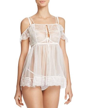 Wedding - L&#039;Agent by Agent Provocateur Madalene Babydoll, Plunge Bra & Thong