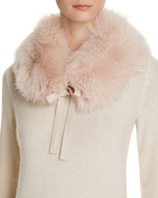 Wedding - Burberry Fox Fur Collar