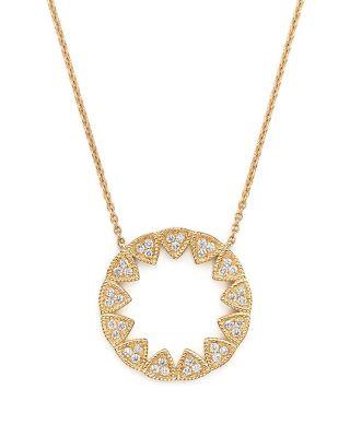 زفاف - Dana Rebecca Designs 14K Yellow Gold Emily Sarah Pendant Necklace with Diamonds, 24&#034;
