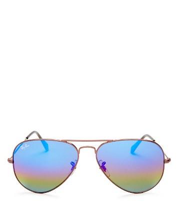 زفاف - Ray-Ban Classic Mirror Aviator Sunglasses