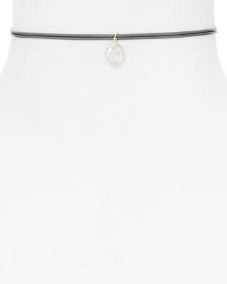 زفاف - Dogeared Freshwater Pearl Leather Choker Necklace &mdash; 100% Exclusive