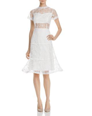 زفاف - AQUA Embroidered Lace Dress - 100% Exclusive
