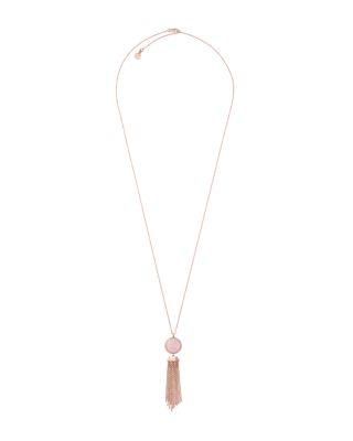 زفاف - Michael Kors Fringe Pendant Necklace, 32&#034;