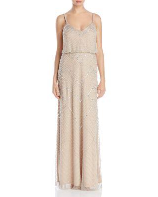 Mariage - Adrianna Papell Beaded Blouson Gown