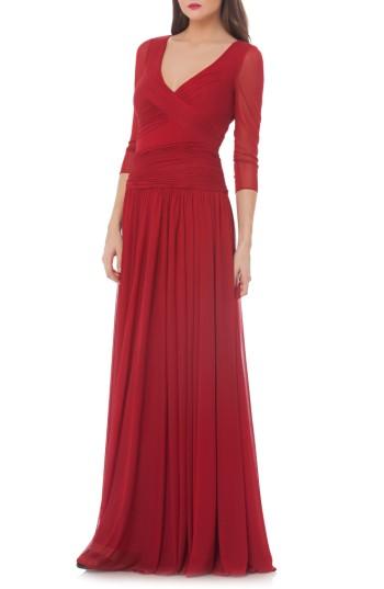 Mariage - JS Collections Surplice Drop Waist Gown 
