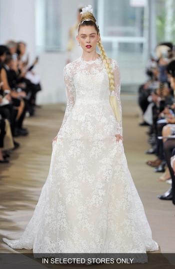 Свадьба - Ines Di Santo Deborah Silk Lace A-Line Gown 