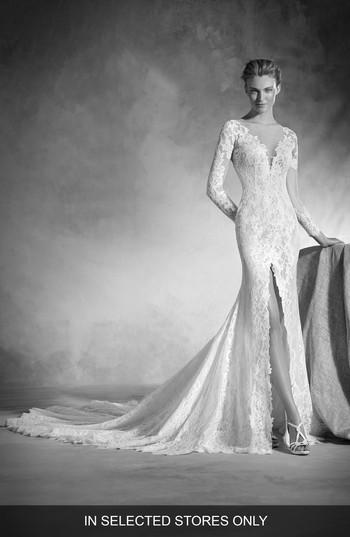 Hochzeit - Atelier Pronovias Nenufar Lace Mermaid Gown 