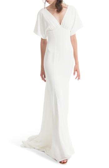 Mariage - Ceremony by Joanna August Empire Waist Crepe Gown 