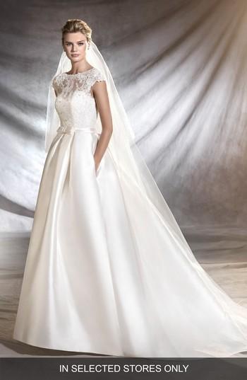 Wedding - Pronovias Osasun Lace Bodice Ballgown 