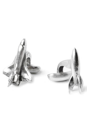 Mariage - title of work Double Spaceship Cuff Links 