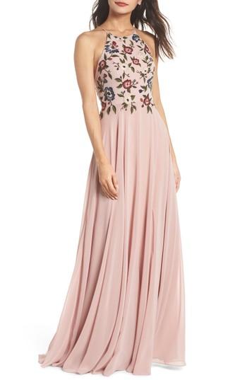Hochzeit - Jenny Yoo Sophie Embroidered Luxe Chiffon Gown 