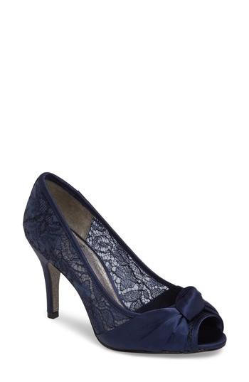 Mariage - Adrianna Papell Francesca Knotted Peep Toe Pump (Women) 
